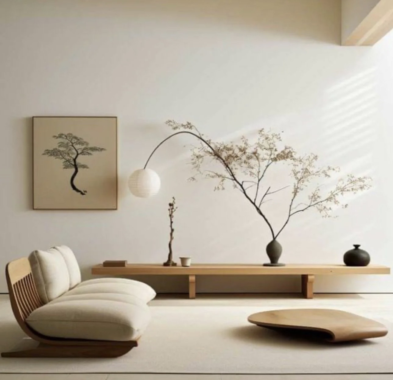 Japandi Wohnzimmer Berlin